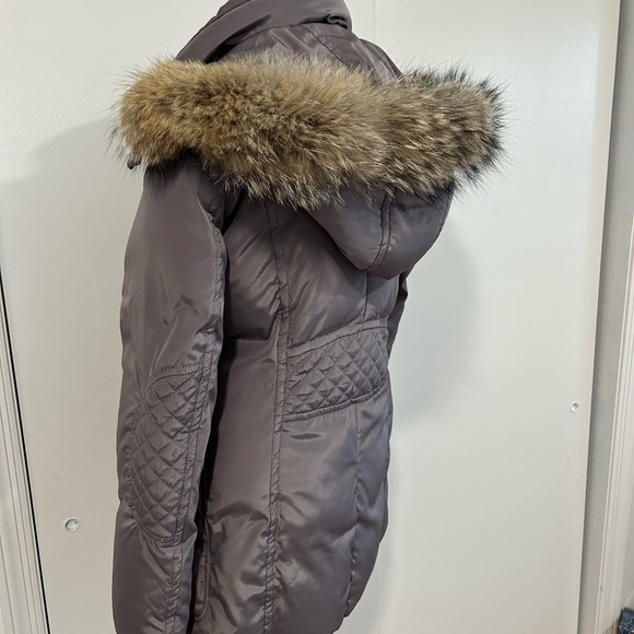 Marc New York by Andrew Marc Beautiful Down Puff Jacket Genuine Coyote Fur Trim - Picture 3 of 9